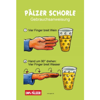 Blechschild Pälzer Schorle